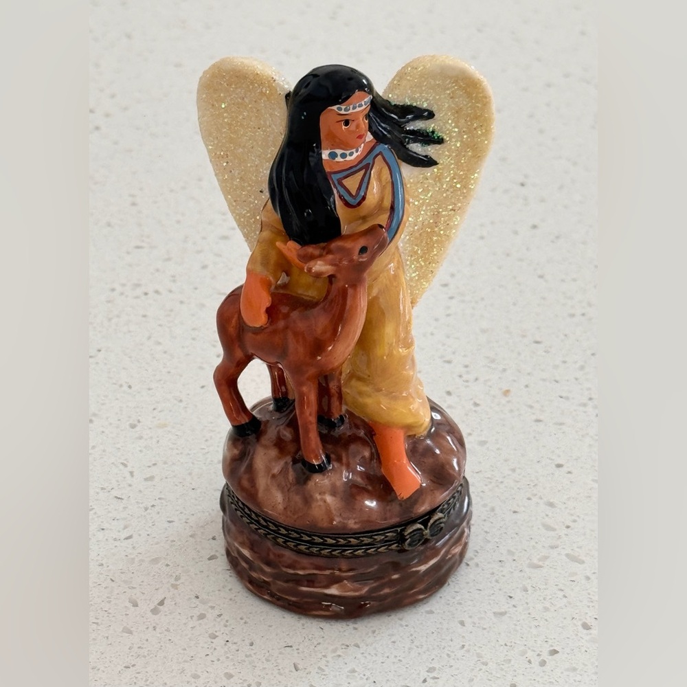 Vintage Midwest of Cannon Falls Native American Angel with Deer Vintage PHB